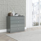 Denver 4 Drawer Chest - GREY GLOSS