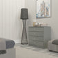Denver 4 Drawer Chest - GREY GLOSS