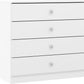 Denver 4 Drawer Chest - White Gloss