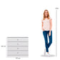 Denver 4 Drawer Chest - White Gloss