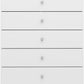 Denver 5 Drawer Chest - White Gloss
