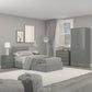 Denver 3 Drawer Bedside - GREY GLOSS