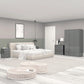 Denver 3 Door Wardrobe - GREY GLOSS