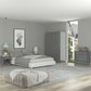 Denver 3 Door Wardrobe - GREY GLOSS