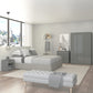 Denver 3 Door Wardrobe - GREY GLOSS