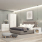 Denver 2 Door Wardrobe - WHITE GLOSS