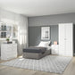 Denver 4 Drawer Chest - White Gloss