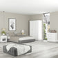 Denver 3 Door Wardrobe - GREY GLOSS