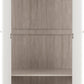 Dixie 2 Door Wardrobe - DUSTY GREY/WHITE