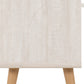 Dixie 2 Drawer Bedside - Dusty Grey/White