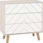 Dixie 3 Drawer Chest - Dusty Grey/White