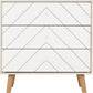 Dixie 3 Drawer Chest - Dusty Grey/White