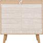 Dixie 3 Drawer Chest - Dusty Grey/White