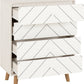 Dixie 4 Drawer Chest - Dusty Grey/White