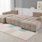 Shanghai Luxury Beige U Shape Corner Sofabed