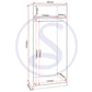 Dakota 2 Door Wardrobe - WHITE