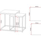 Dallas Nest of 2 Tables - Marble/Gold Effect