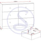 Denver 6 Drawer Chest - White Gloss
