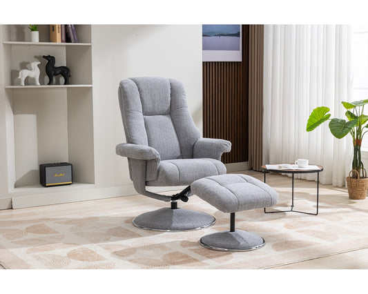 Swivel Recliner Chair Collection - Denver: Chacha Dove