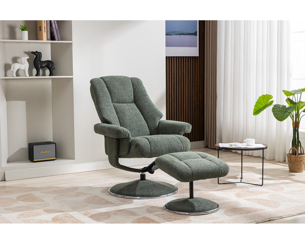Swivel Recliner Chair Collection - Denver: Chacha Fern