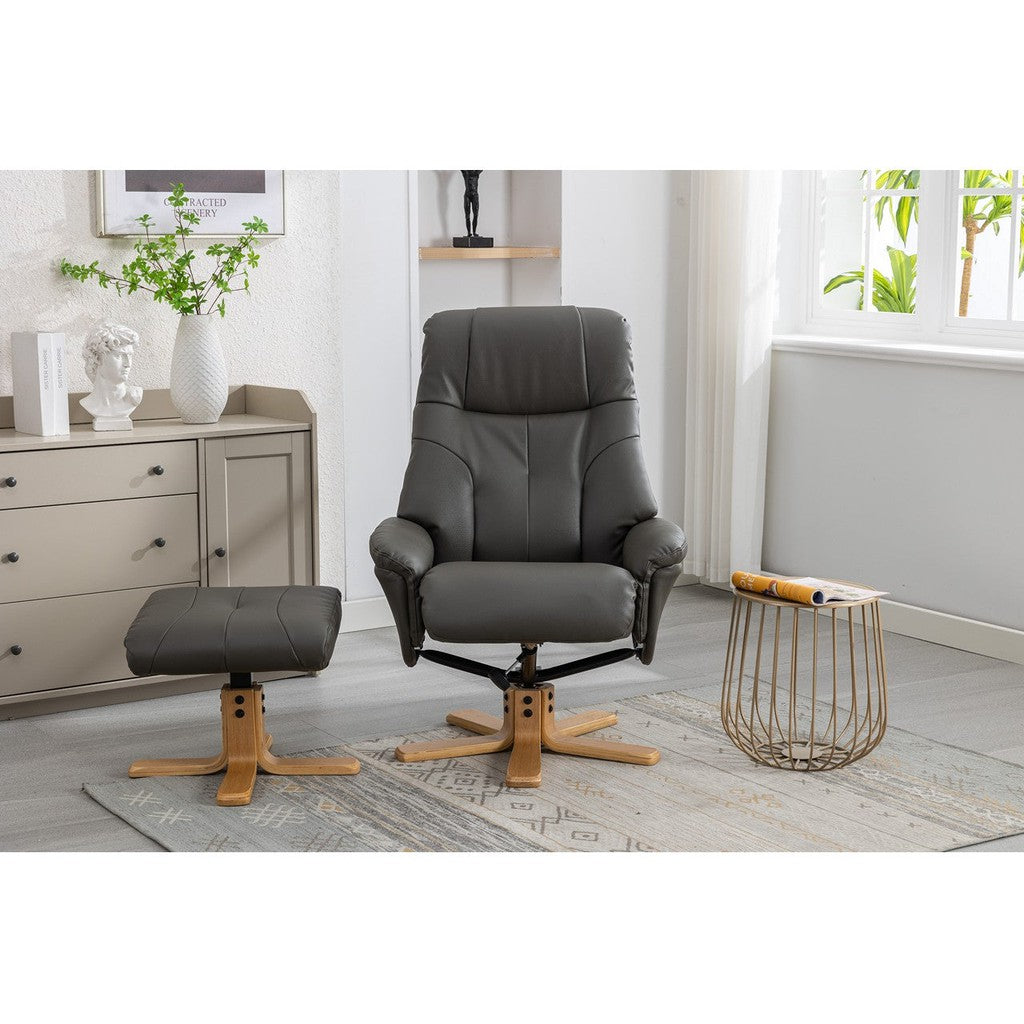 Swivel Recliner Chair Collection - Dubai: Cinder Plush