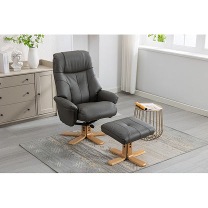 Swivel Recliner Chair Collection - Dubai: Cinder Plush