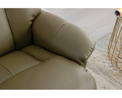 Swivel Recliner Chair Collection - Dubai: Olive Green Plush