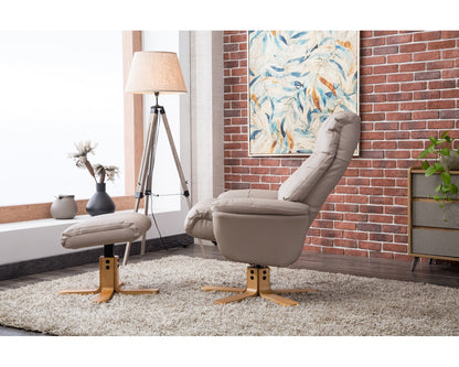 Swivel Recliner Chair Collection - Dubai: Pebble Plush