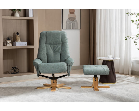 Swivel Recliner Chair Collection - Dubai: Lisbon Teal
