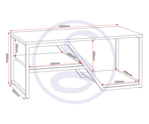 Durham Coffee Table - LIGHT OAK EFFECT