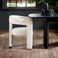 Elara Cream Chenille Upholstered  Chair