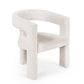Elara Cream Chenille Upholstered  Chair