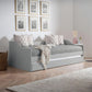 Elba 90cm Single Grey Daybed with pull-out Trundle