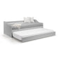 Elba 90cm Single Grey Daybed with pull-out Trundle