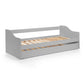Elba 90cm Single Grey Daybed with pull-out Trundle