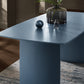 Element Rectangular Glass Table - Matt Blue