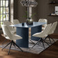 Element Rectangular Glass Table - Matt Blue