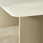 Element Rectangular Glass Table - Matt Cream