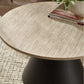 Elgon Travertine Effect Coffee and Lamp Table Set