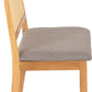 Ellis Dining Bench - Oak Effect/Grey Fabric