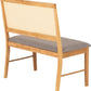 Ellis Dining Bench - Oak Effect/Grey Fabric
