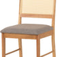 Ellis Chair (Box of 2) - Oak Effect/Grey Fabric