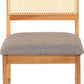 Ellis Chair (Box of 2) - Oak Effect/Grey Fabric