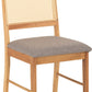 Ellis Chair (Box of 2) - Oak Effect/Grey Fabric