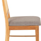 Ellis Chair (Box of 2) - OAK EFFECT/GREY FABRIC