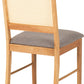Ellis Chair (Box of 2) - OAK EFFECT/GREY FABRIC