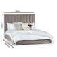 Eloise 135cm Double Grey Chenille Bed