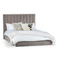 Eloise 135cm Double Grey Chenille Bed