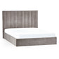 Eloise 135cm Double Grey Chenille Bed