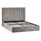 Eloise 135cm Double Grey Chenille Bed